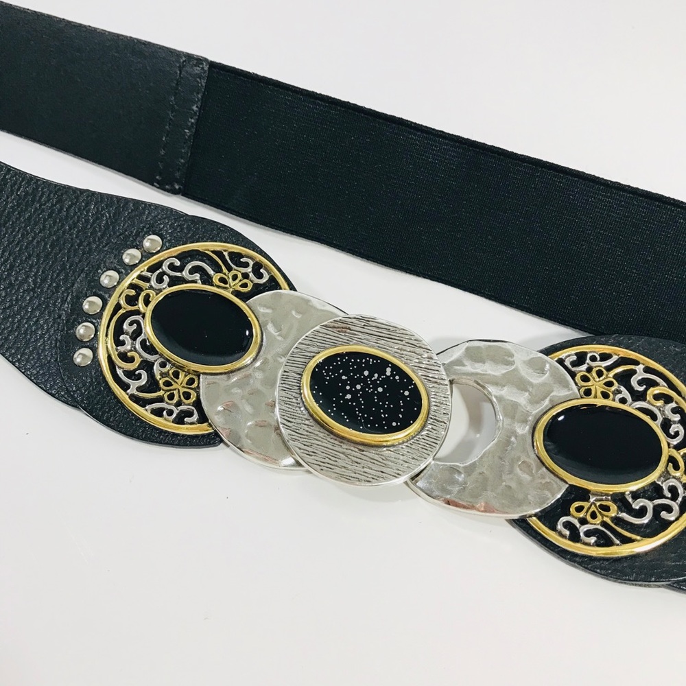Chico’s Hook Belt with Stretch Gold and Silver
